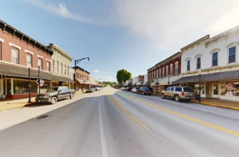 Dall E 2024 05 06 10.57.09 A Wide Front Street View Of Williamstown Kentucky Capturing The Essence Of This Quaint Small Town. The Image Should Display Main Street With Charact 1